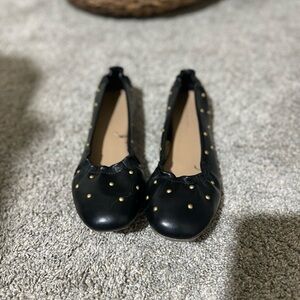 American Eagle Outfitters Black and Gold Flats